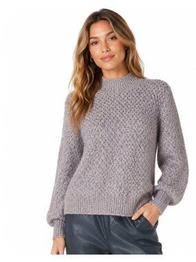 ✨ La Vie Rebecca Taylor Cozy Spacedye Lilac Sweater – Size Large ✨